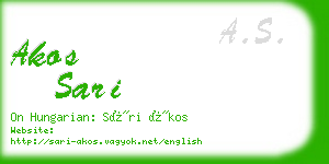 akos sari business card